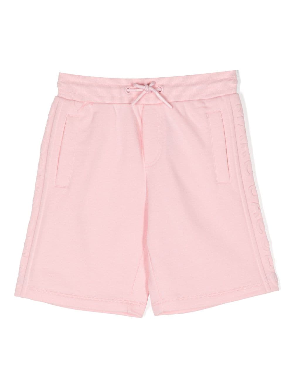 Marc Jacobs Kids' Logo-embossed Drawstring Shorts In Pink