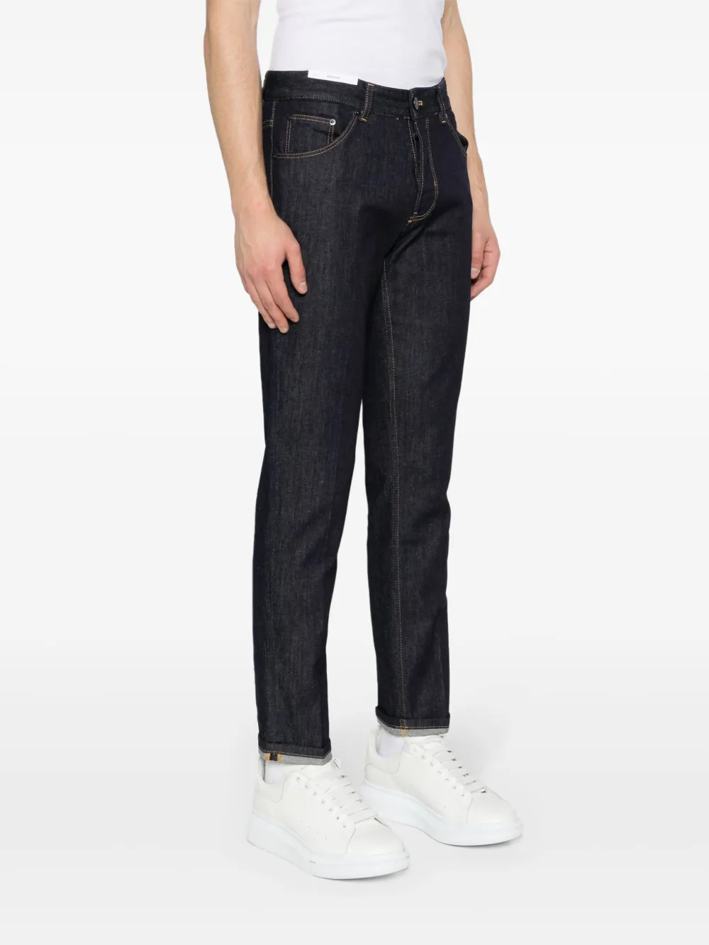 Shop Pt Torino Reggae Tapered Jeans In Blue