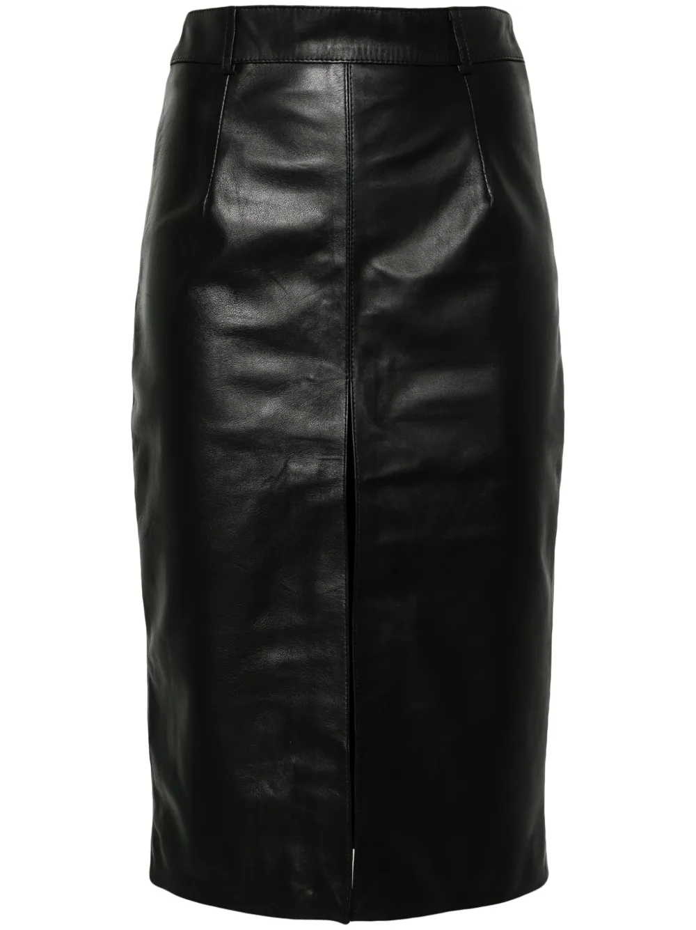 Manokhi Alma leather pencil skirt - Nero