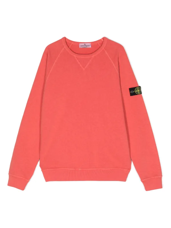 Stone island sweater rood sales