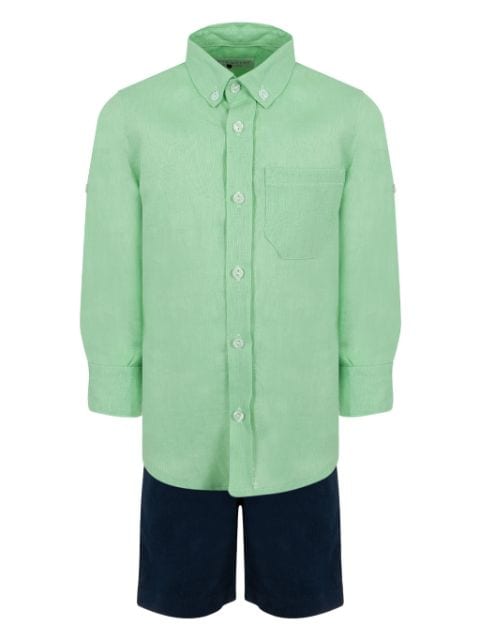 Lapin House linen shirt and shorts set