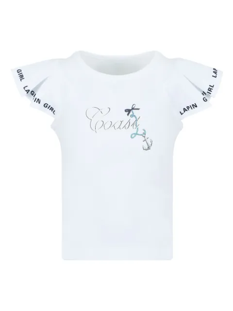Lapin House ruffled cotton blouse