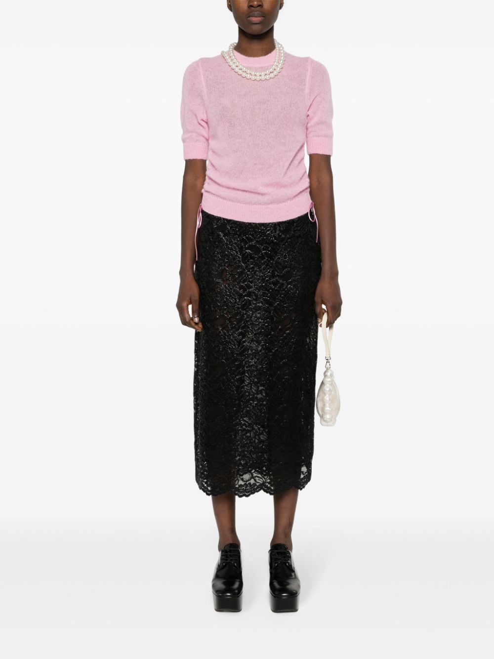 Shop Cecilie Bahnsen Videl Knitted Top In Pink
