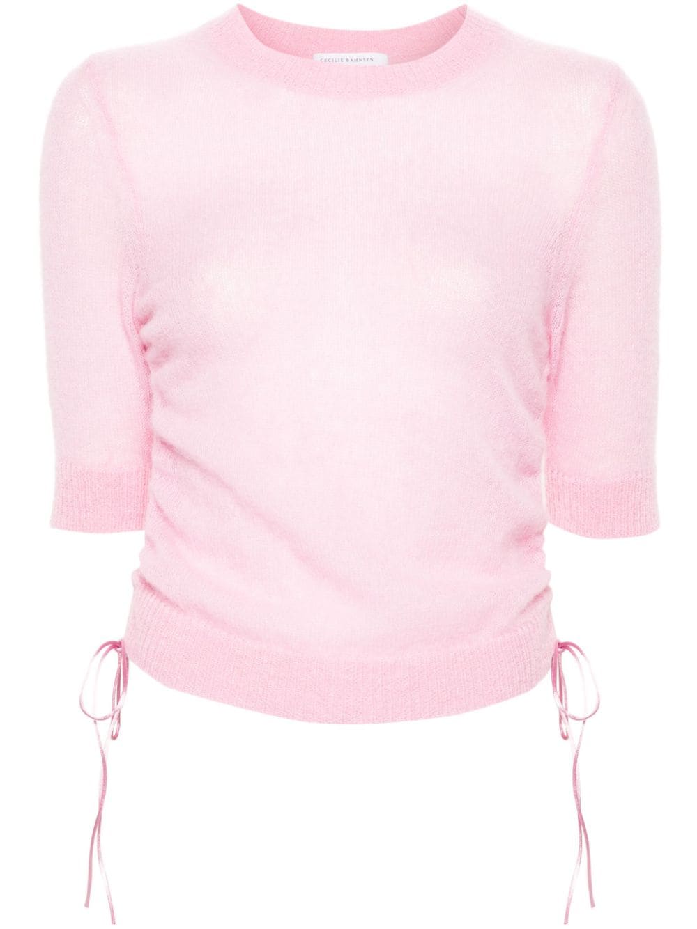 Cecilie Bahnsen Videl Knitted Top In Pink