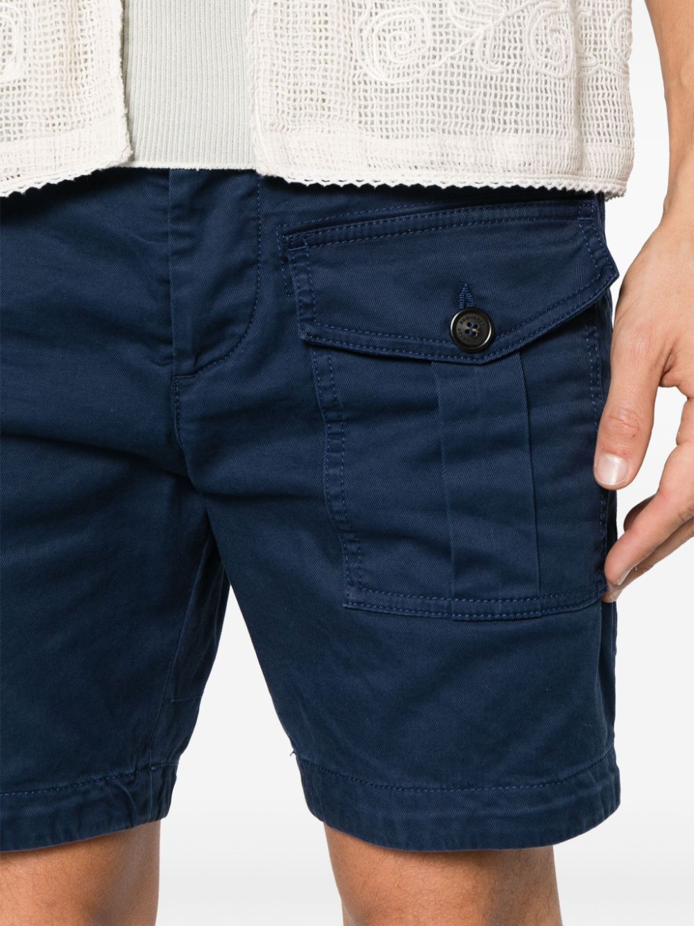 Shop Dsquared2 Sexy Cargo Shorts In Blue