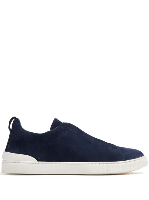 Zegna Triple Stitch suede sneakers