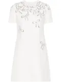 Valentino Garavani crystal-embellished mini dress - White