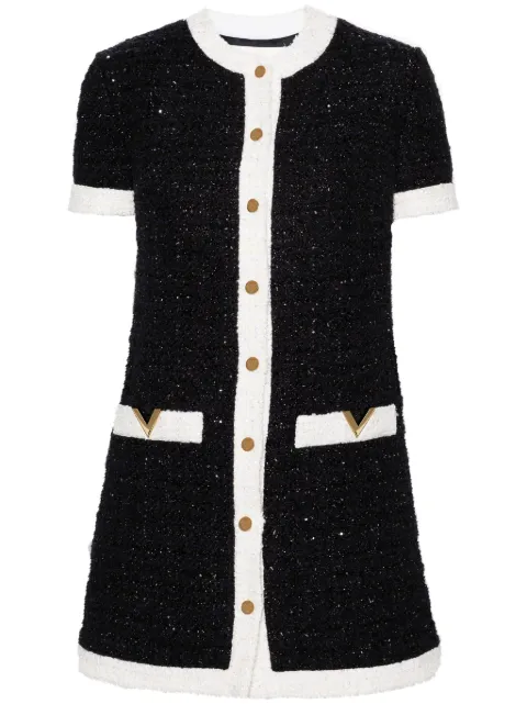 Valentino Garavani VLogo Signature tweed mini dress
