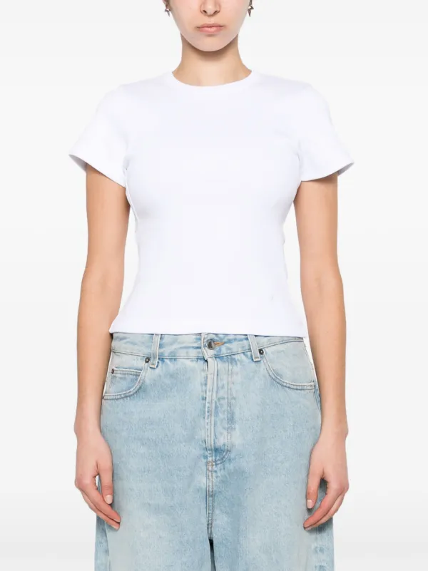 Axel Arigato cut-out Ribbed T-shirt White FARFETCH PH