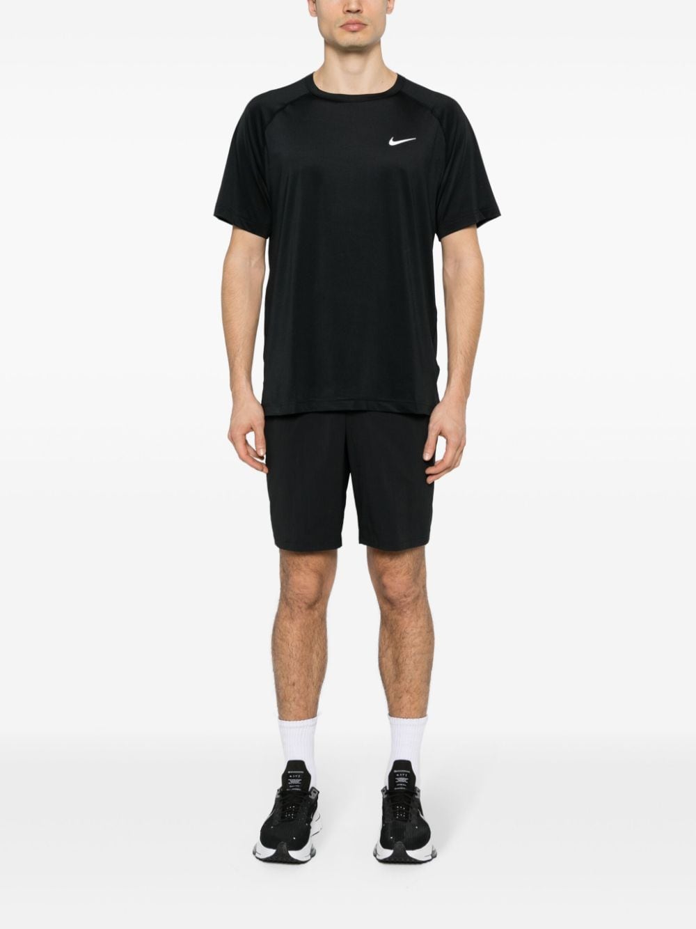 Nike T-shirt met print Zwart