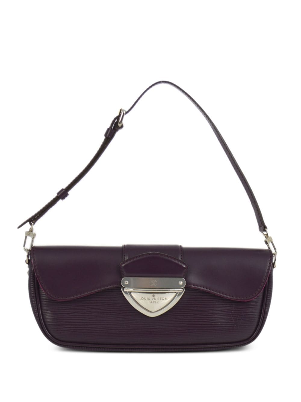 Pre-owned Louis Vuitton 2010 Pochette Montaigne Shoulder Bag In Purple