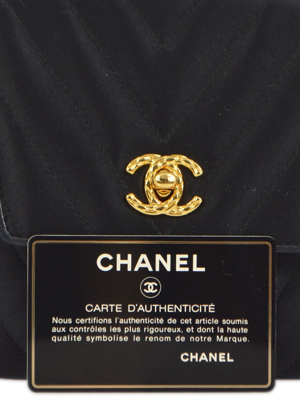 Affordable HOT SALE CHANEL 1995 CC turn-lock V-stitch shoulder bag Women