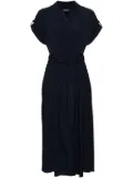 Lauren Ralph Lauren V-neck georgette midi dress - Blue