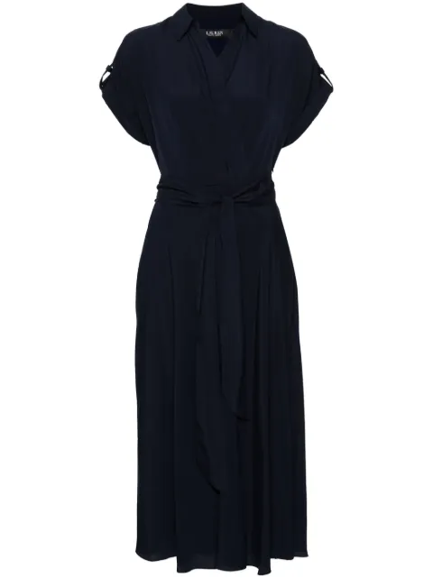 Lauren Ralph Lauren V-neck georgette midi dress