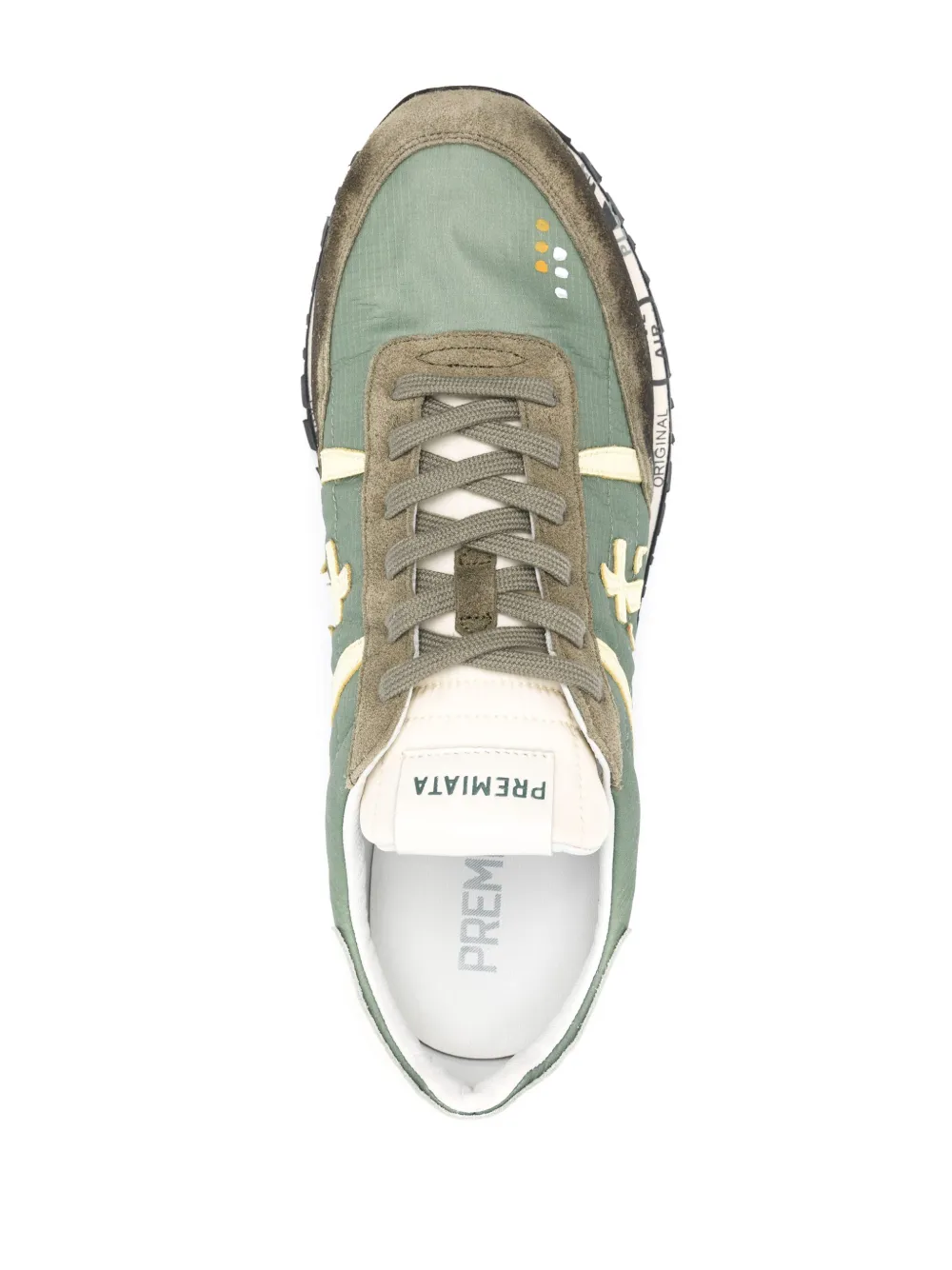 Shop Premiata Sean Low-top Sneakers In Green