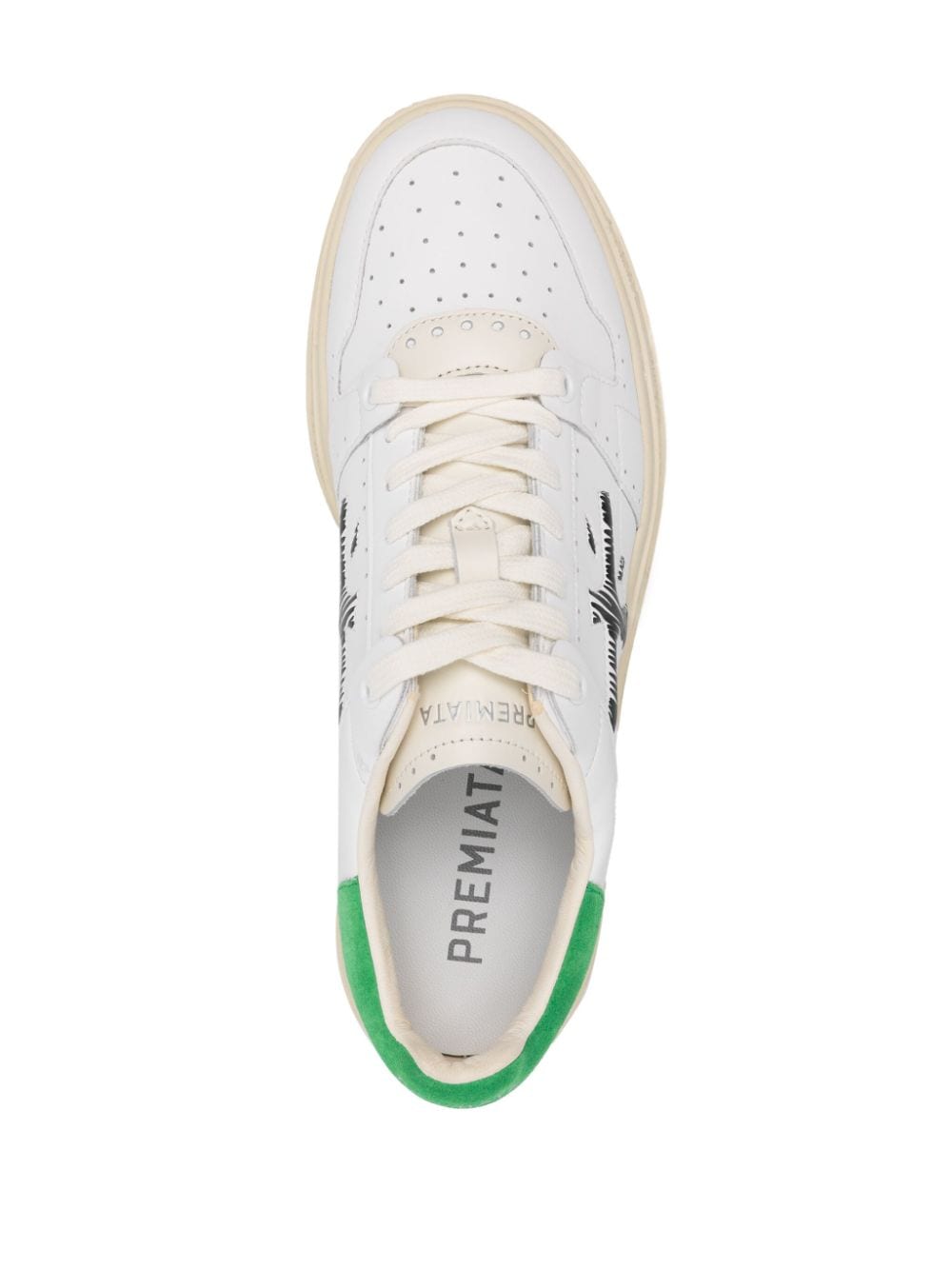 Shop Premiata Quinn Low-top Sneakers In White