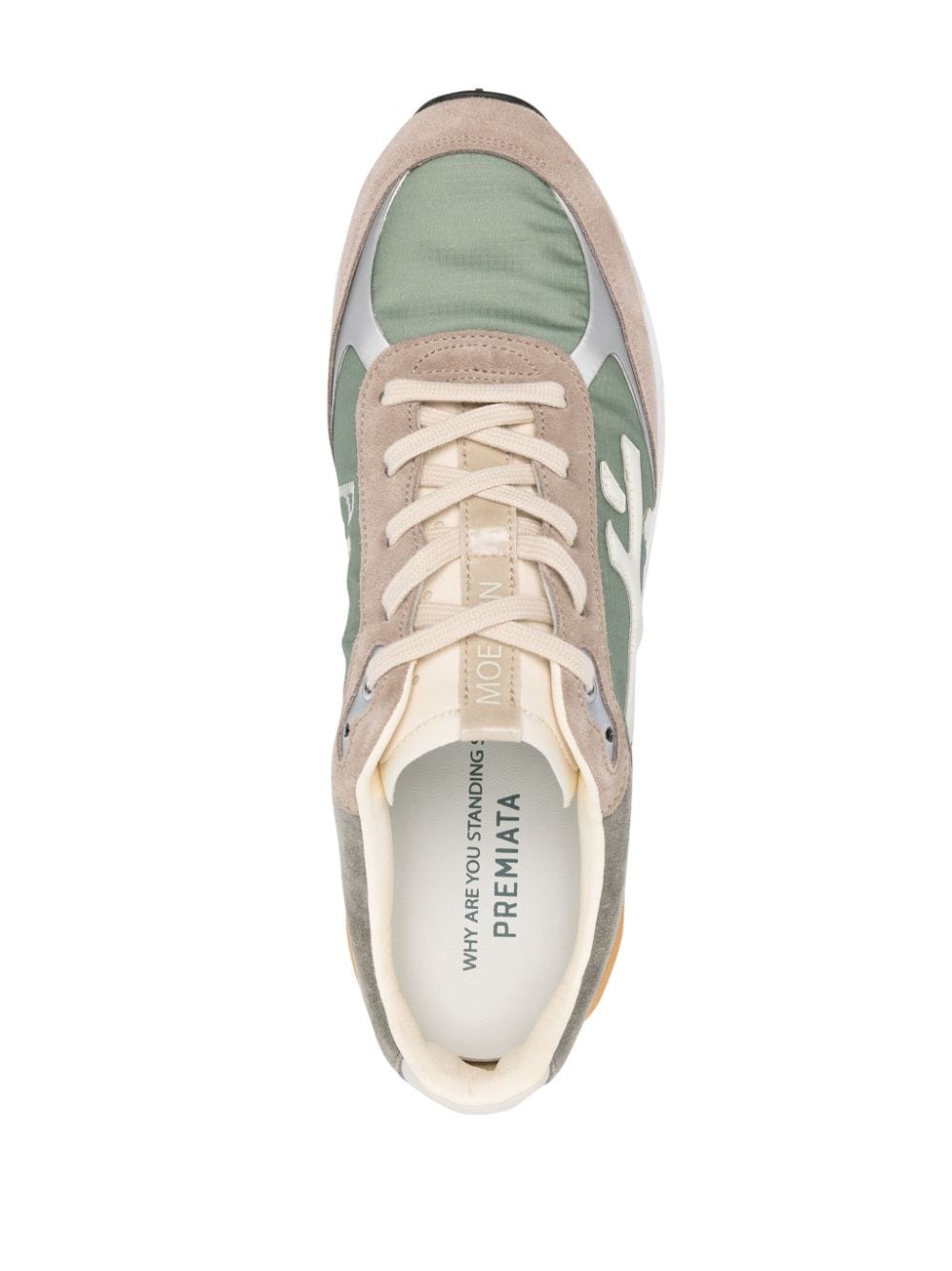 Shop Premiata Moerun Low-top Sneakers In Green