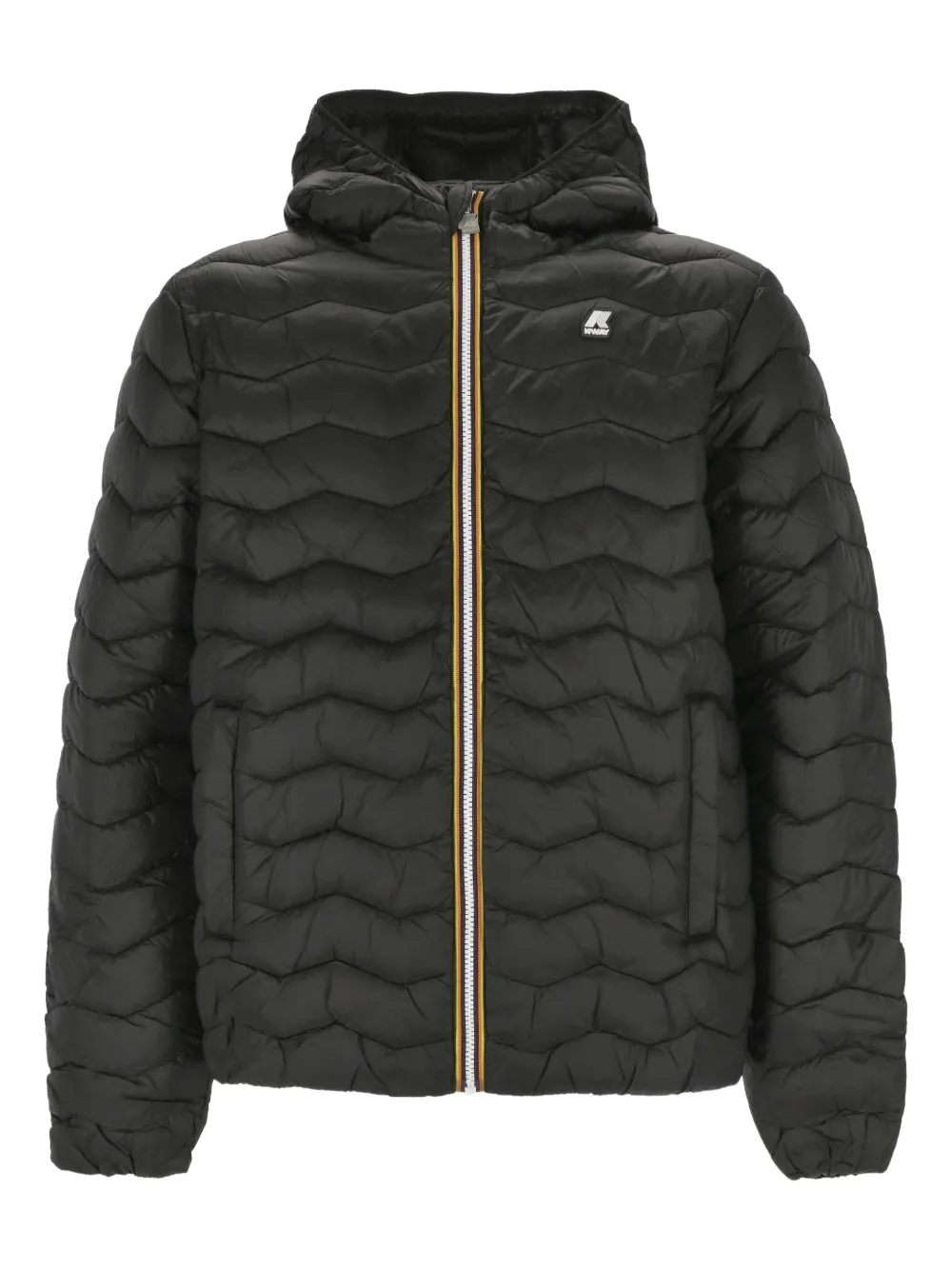 quilted hooded jacket