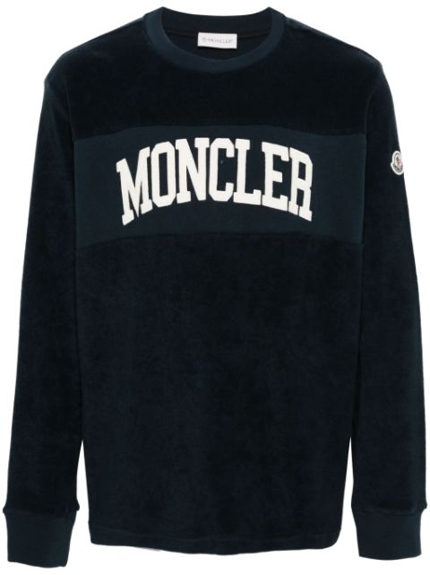 Moncler logo-appliqué terrycloth sweatshirt