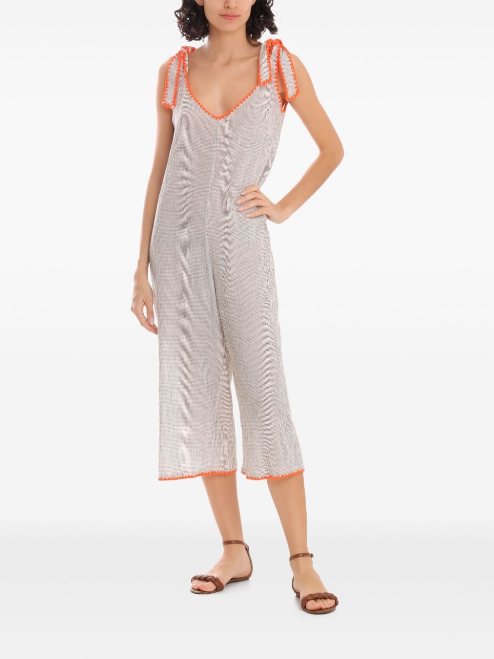 Shop Brigitte Isa Jumpsuit In Neutrals