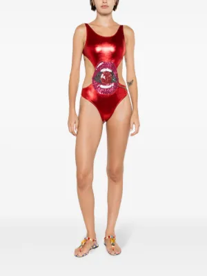 S ブラック KIKA SWIMSUIT ALLSAINTS 水着 FARFETCH - The