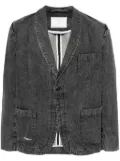 Société Anonyme single-breasted denim blazer - Grey