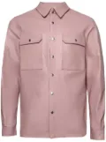 Rick Owens press-stud leather shirt - Pink