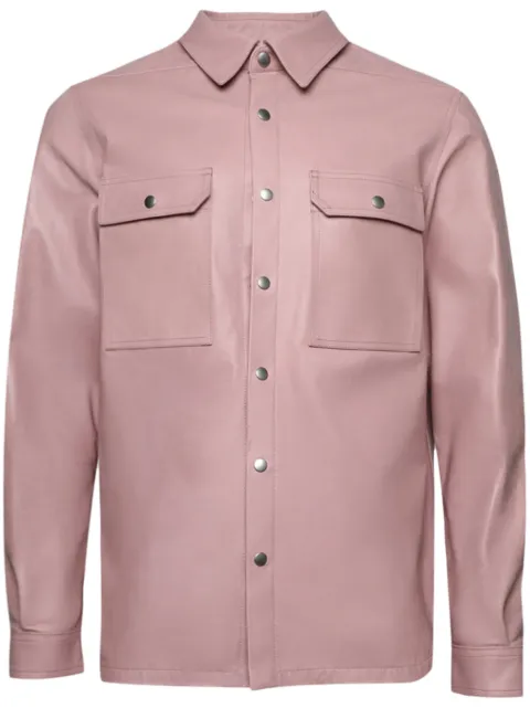Rick Owens press-stud leather shirt