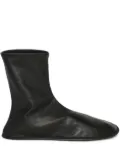 The Row leather sock boots - Black