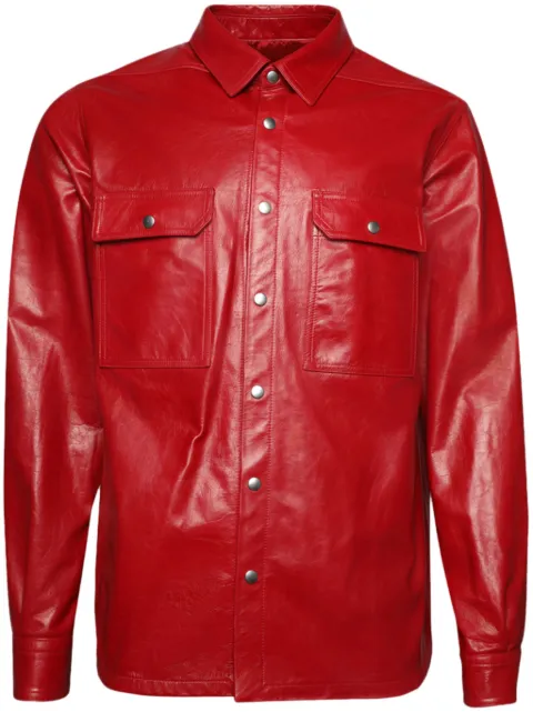 Rick Owens coated denim shirt jacket