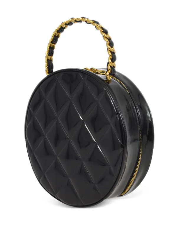 CHANEL Pre-Owned 1995 CC diamond-quilted Vanity Handbag