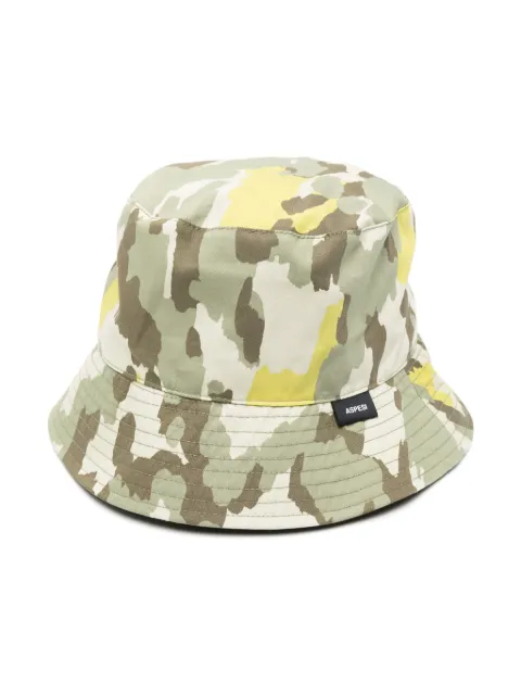 Aspesi Kids gorro de pescador con estampado militar