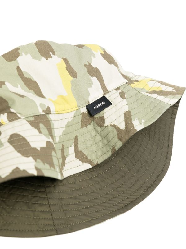 Aspesi Kids Reversible camouflage-print Bucket Hat - Farfetch