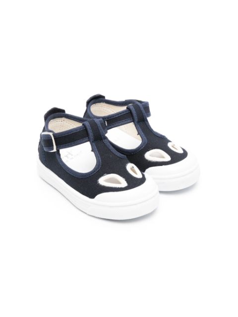 Il Gufo canvas buckle trainers