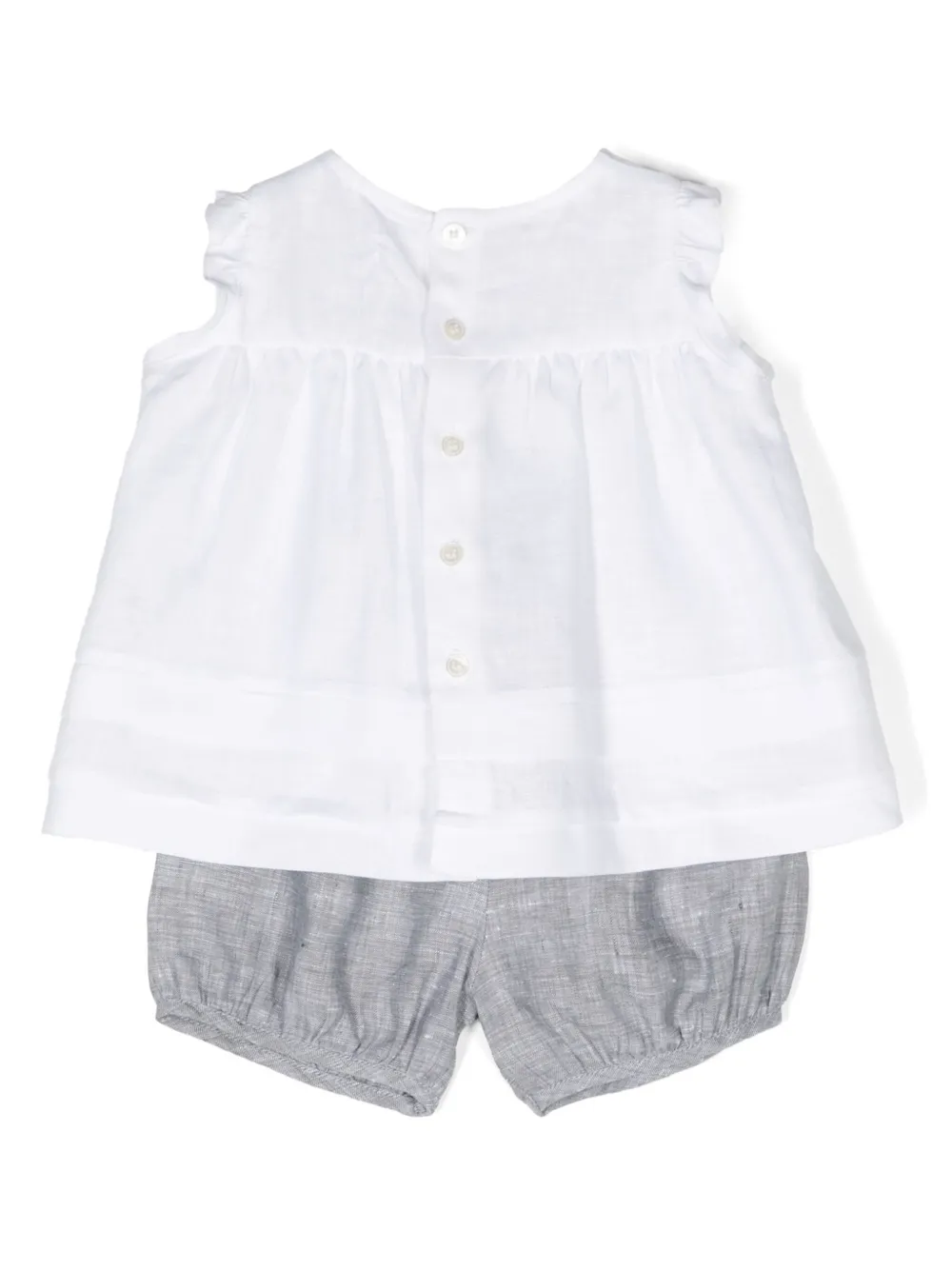Il Gufo Shorts met ruches - Wit