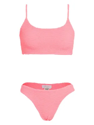 lemon-print bikini set