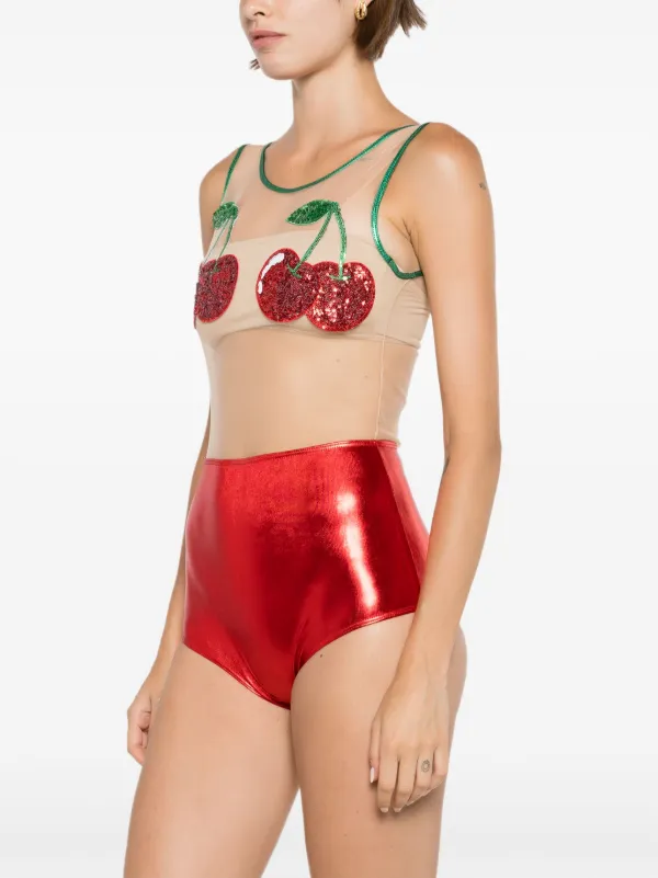 Brigitte Carnaval/Festival sequin-embellished Metallic one