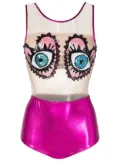 Brigitte sequin-embellished one-piece - Pink