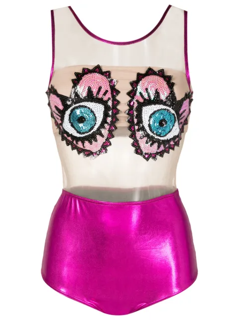 Brigitte sequin-embellished one-piece