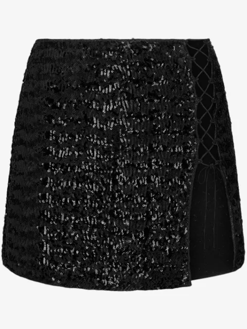 Oséree falda corta con lentejuelas