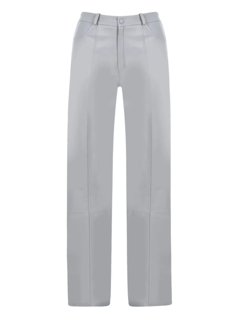 panelled leather trousers