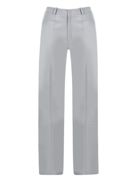 ZEYNEP ARCAY panelled leather trousers