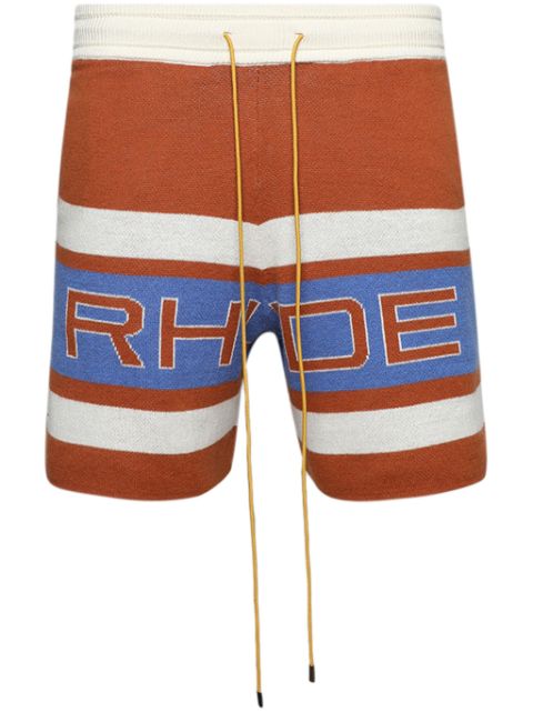 RHUDE panelled knit shorts