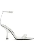 The Attico Ester 95MM ankle-strap sandals - White