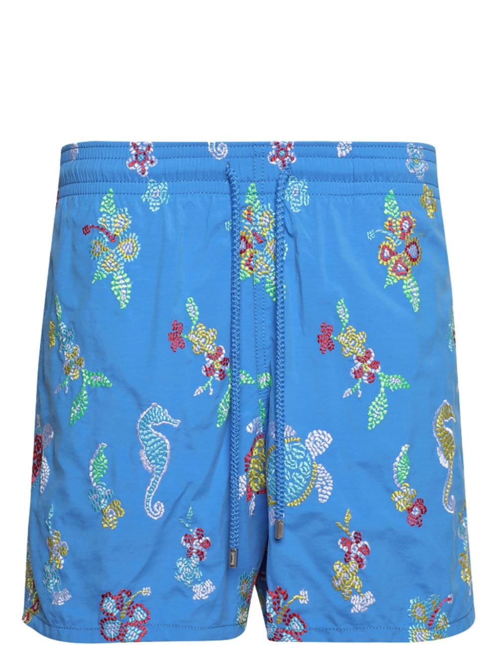 Vilebrequin Embroidered Swim Shorts In Blue