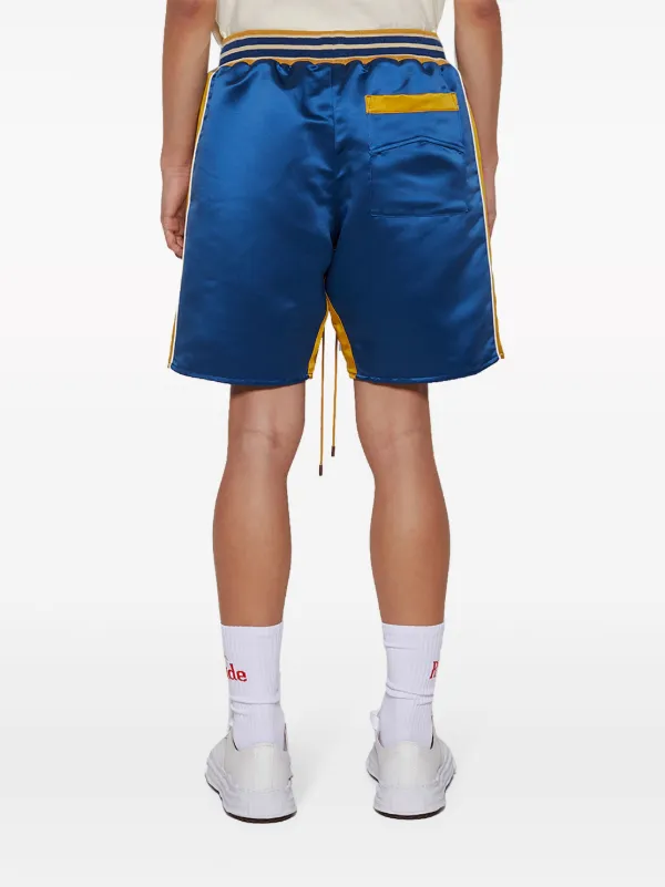 RHUDE Palm Eagles サテンショートパンツ | ブルー | FARFETCH JP