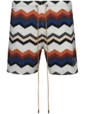 RHUDE zigzag swim shorts - Blue