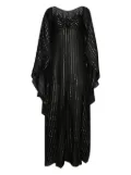 Johanna Ortiz Promise Of Splendor metallic-striped maxi dress - Black