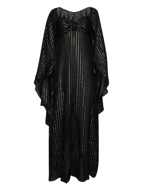 Johanna Ortiz Promise Of Splendor metallic-striped maxi dress