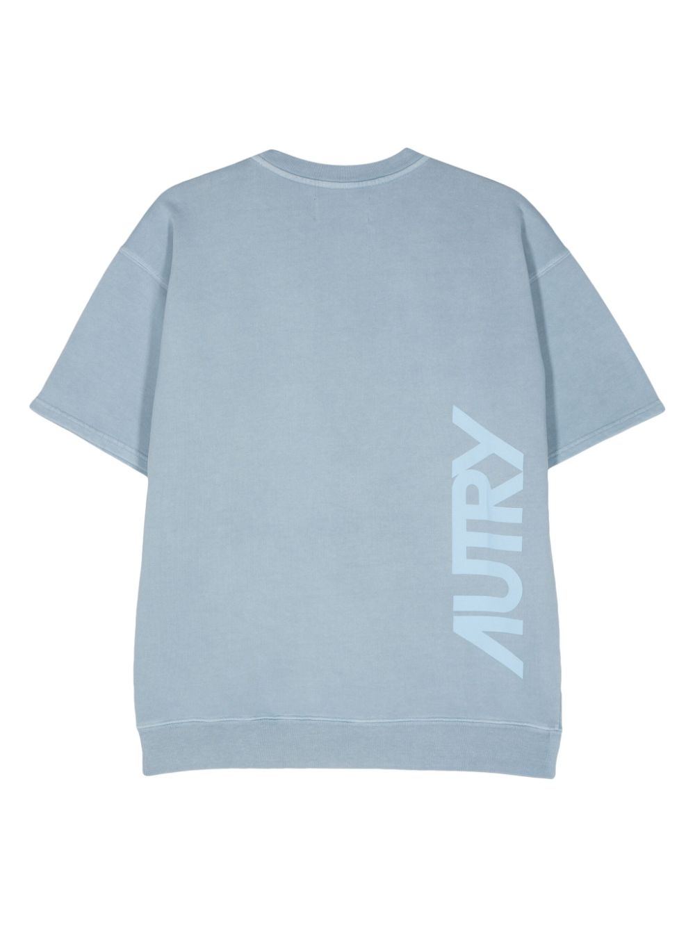 Autry Katoenen T-shirt met logoprint Blauw